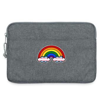 Regenbogen Lgbt Homosexuell Sexualität Transgender - Laptoptasche 13" - Grau meliert - Vorne