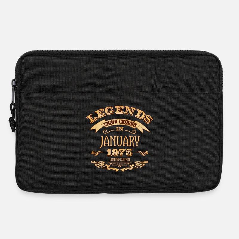 Legenden werden im Januar 1975 geboren - Laptoptasche 13" - Schwarz