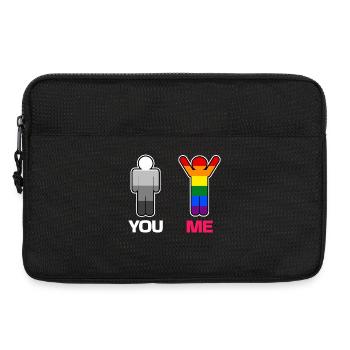 Lgbt Bisexuell Beziehung Gleichgeschlechtliche Ehe - Laptoptasche 13" - Schwarz - Vorne