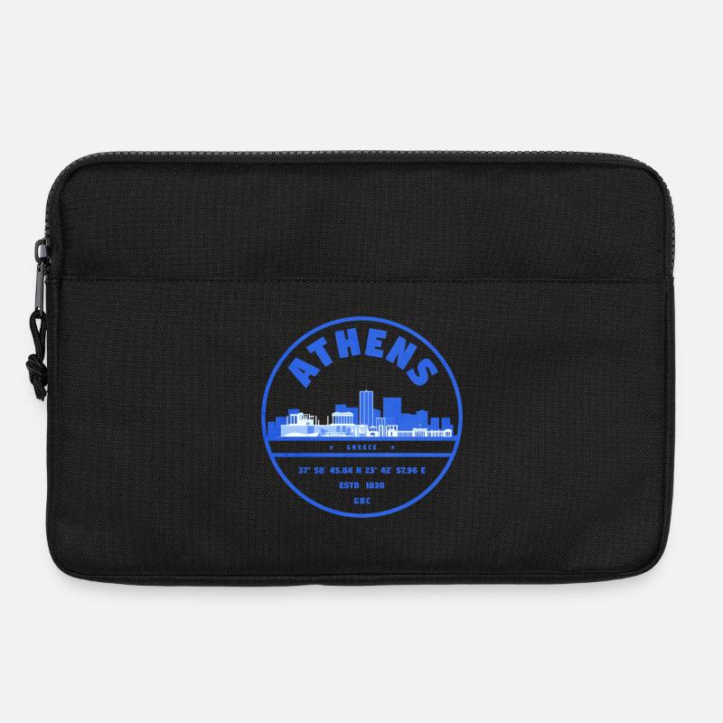 Athens Skyline Stempel - Laptoptasche 13" - Schwarz