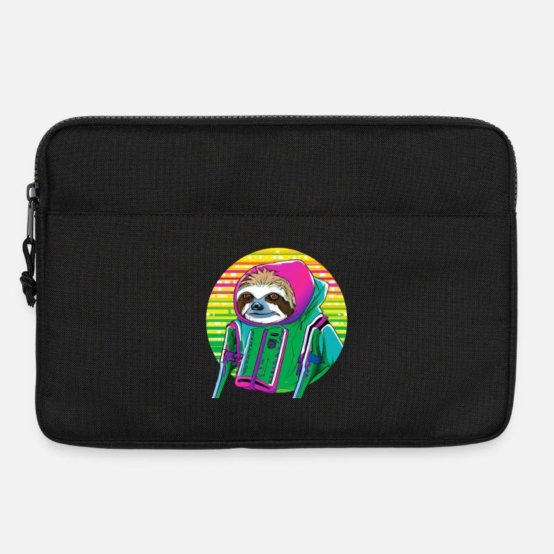 Cyber Punk Sloth - Ukiyo-e Stil. - Laptoptasche 13" - Schwarz