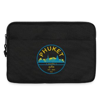 Phuket Stadt-Skyline Emblem - Laptoptasche 13" - Schwarz - Vorne