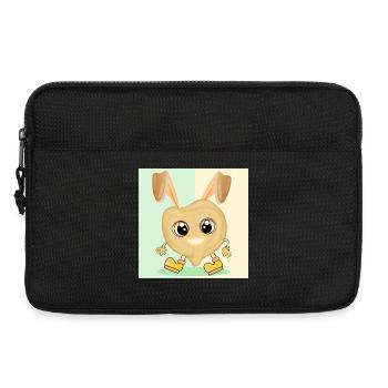 Kichererbse Osterhasen - Laptoptasche 13" - Schwarz - Vorne