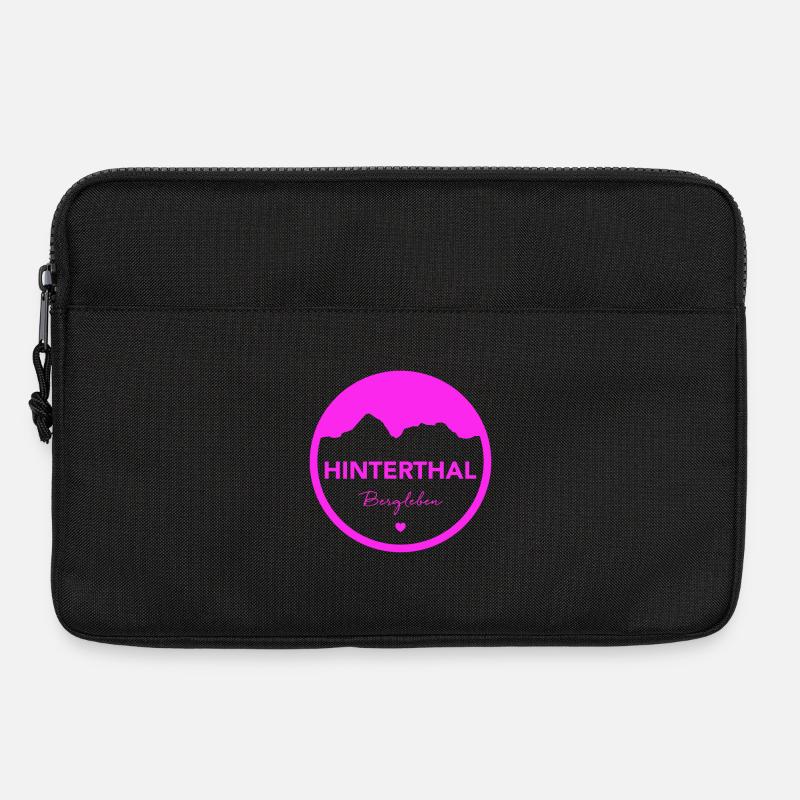Hinterthal in pink! - Laptoptasche 13" - Schwarz
