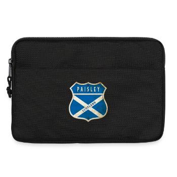 Motif du drapeau écossais Paisley - Sacoche pour ordinateur portable 13 pouces - noir - Devant