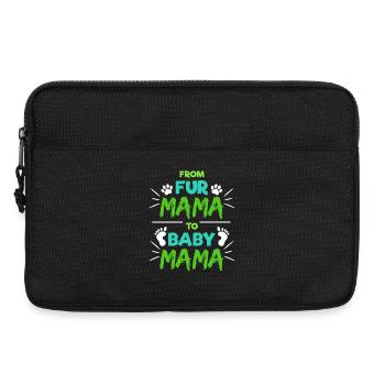 Mama Schwanger Babyfüße Baby Statement Familie - Laptoptasche 13" - Schwarz - Vorne