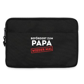 Famille enceinte Déclaration des parents Bébé Bonheur Papa - Sacoche pour ordinateur portable 13 pouces - noir - Devant