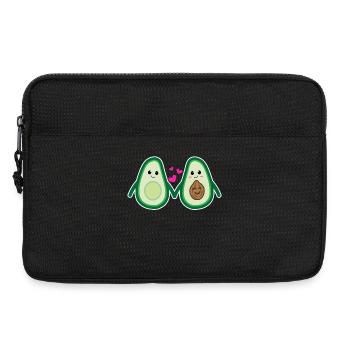 Avocado Heart Parent Pregnant Pregnancy - Laptop bag 13" - black - Front
