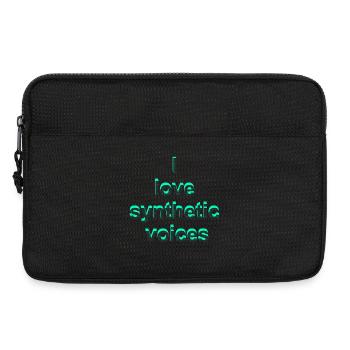 eletronische Musik, Love synthetic voices - Laptoptasche 13" - Schwarz - Vorne