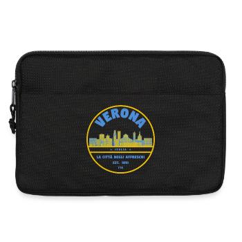 Skyline du logo de la ville de Vérone - Sacoche pour ordinateur portable 13 pouces - noir - Devant