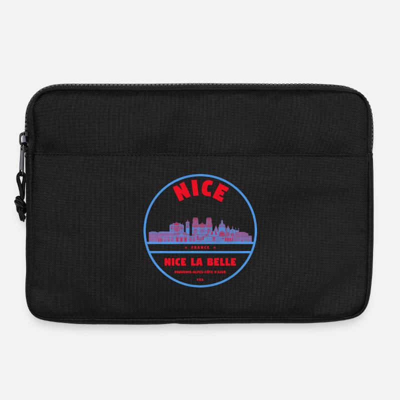 Nice La Belle Stadtsilhouette - Laptoptasche 13" - Schwarz