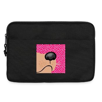 Chien Museau Chien - Sacoche pour ordinateur portable 13 pouces - noir - Devant