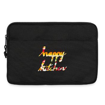 Glückliche Küche - Laptoptasche 13" - Schwarz - Vorne