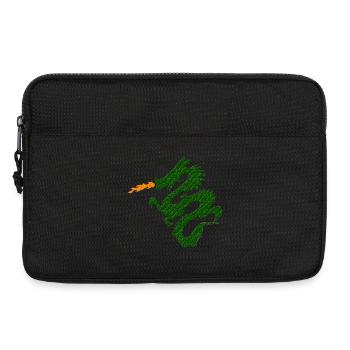 chinesische fantasymotive, Asiadrache Mosaikmuster - Laptoptasche 13" - Schwarz - Vorne