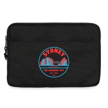 Sydney Hafenstadt Skyline Badge - Laptoptasche 13" - Schwarz - Vorne