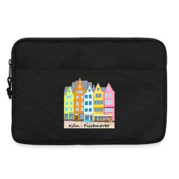 Cologne, Fish Market, Stapelhäuschen, Germany - Laptop bag 13" - black - Front