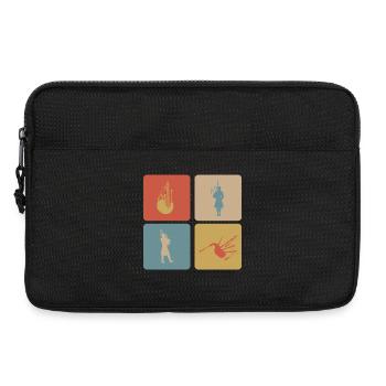 bagpipe design - Laptop bag 13" - black - Front