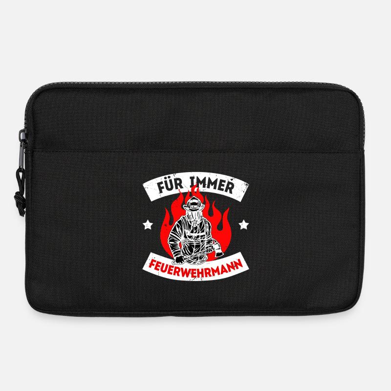 Feuerwehrmann Statement Lebensretter Feuerwehr - Laptoptasche 13" - Schwarz