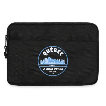 Quebec La Vieille Capitale Skyline - Laptop bag 13" - black - Front