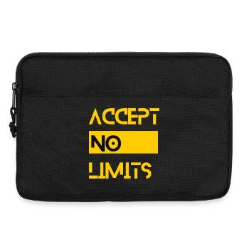 accept no limits grenzenlos erfolg motivation - Laptoptasche 13" - Schwarz - Vorne