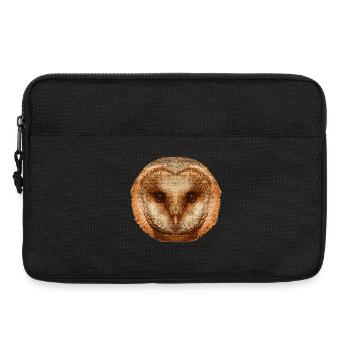 coole tierprints, Schleiereule gesicht - Laptoptasche 13" - Schwarz - Vorne