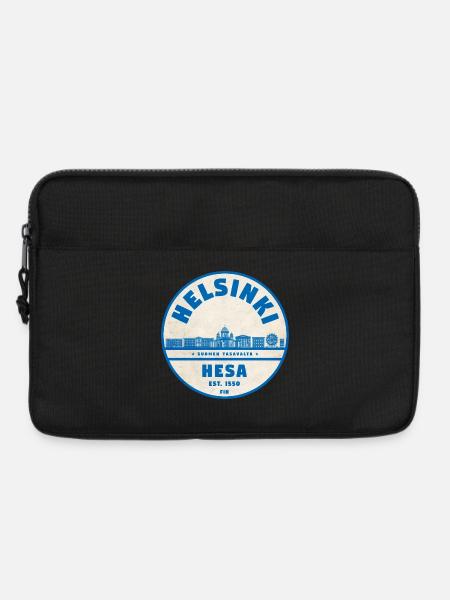 Helsinki Skyline Emblem 1550 - Laptoptasche 13" - Schwarz