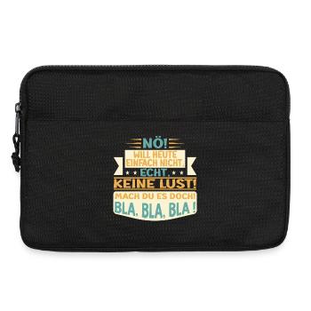 KEINE LUST SPRÜCHE - NÖ SPRÜCHE BILDER - Laptoptasche 13" - Schwarz - Vorne