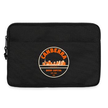 Canberra Skyline Abzeichen - Laptoptasche 13" - Schwarz - Vorne