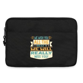 We wish you all the best - We will really miss you - Laptoptasche 13" - Schwarz - Vorne
