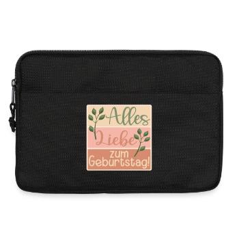 Alles Liebe zum Geburtstag - Pflanzen - Laptoptasche 13" - Schwarz - Vorne