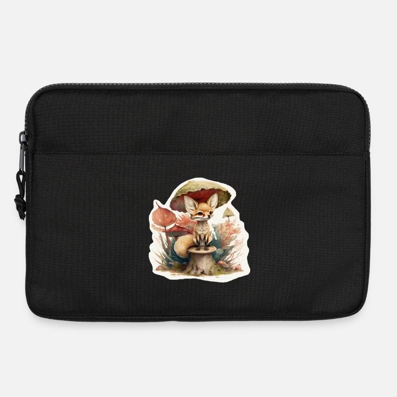 Süßer Wüstenfuchs - Laptoptasche 13" - Schwarz