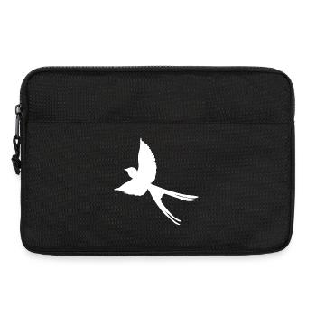 rauchschwalbe silhouette, tiermotive unisex - Laptoptasche 13" - Schwarz - Vorne