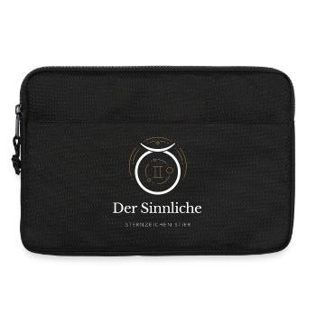 Der Sinnliche - Sternzeichen Stier - Laptoptasche 13" - Schwarz - Vorne