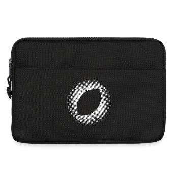 en pointillés, ovale blanc - Sacoche pour ordinateur portable 13 pouces - noir - Devant
