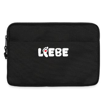 Mutter Herz Babyfüße Spruch Schwanger Familie Baby - Laptoptasche 13" - Schwarz - Vorne