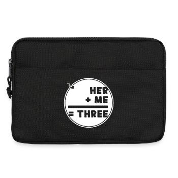 Papa Famille Parents Cool Dire Bébé enceinte - Sacoche pour ordinateur portable 13 pouces - noir - Devant