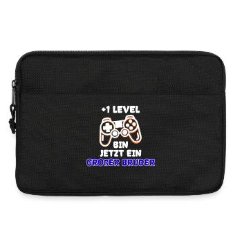 Familienglück Baby Schwanger Nachwuchs Statement - Laptoptasche 13" - Schwarz - Vorne