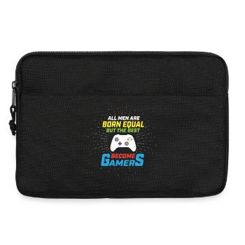 Gleich geboren, werden am besten Gamer - Laptoptasche 13" - Schwarz - Vorne