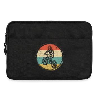 Cercle de motards rétro BMX - Sacoche pour ordinateur portable 13 pouces - noir - Devant