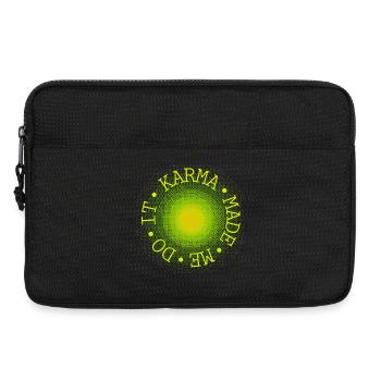 Neon Circle Sunburst - Laptop bag 13" - black - Front