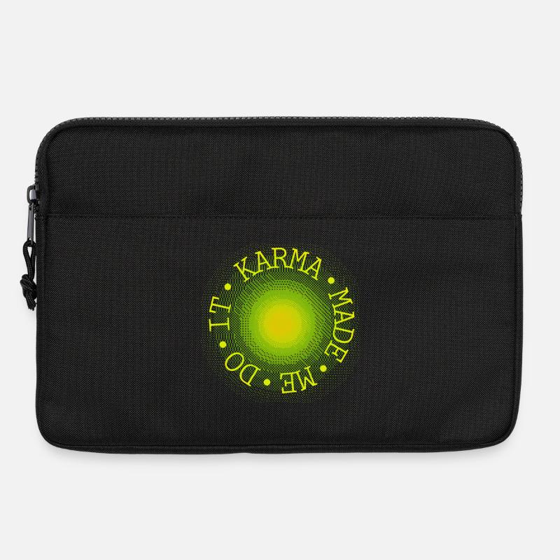 Neon Circle Sunburst - Laptop bag 13" - black