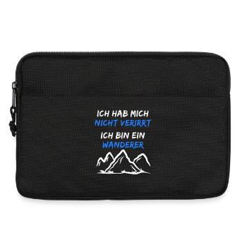 Berggipfel Wanderwege Statement Wandern Wanderer - Laptoptasche 13" - Schwarz - Vorne
