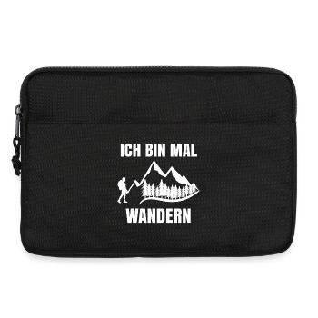 Wandern Wanderung Bergsteigen Wanderer Statement - Laptoptasche 13" - Schwarz - Vorne