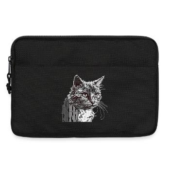 ASCII Cat - Laptoptasche 13" - Schwarz - Vorne