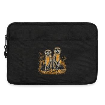 Two meerkats - Laptop bag 13" - black - Front