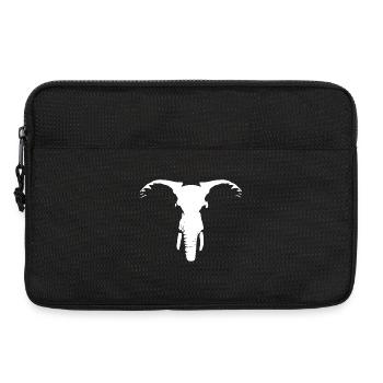 Afrikanischer Elefantenkopf - Laptoptasche 13" - Schwarz - Vorne