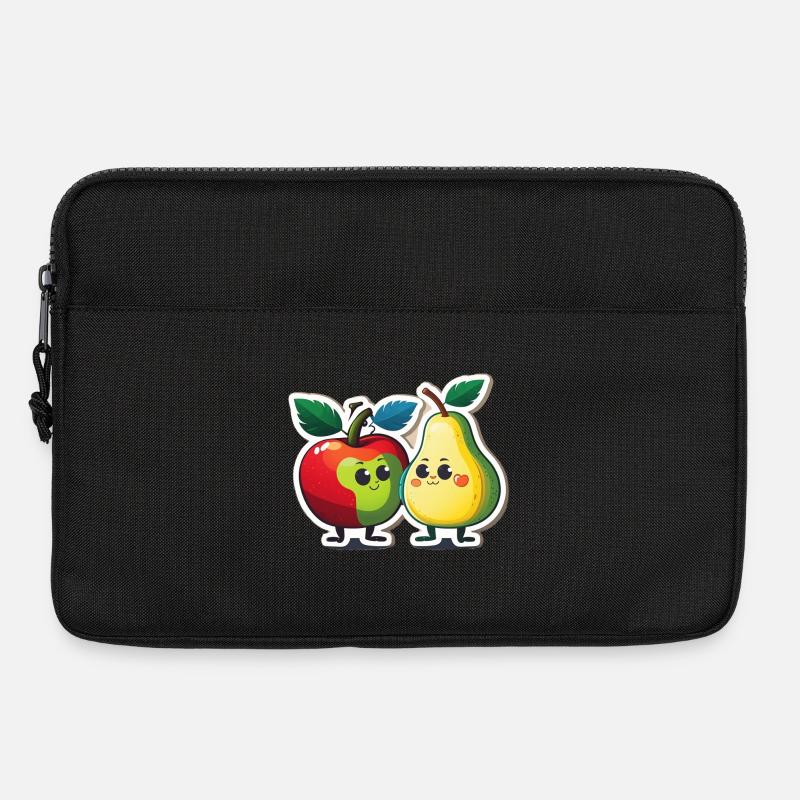 Apple and pear - Laptop bag 13" - black