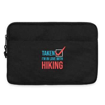 Mountains Statement Hiker Hiking - Laptop bag 13" - black - Front