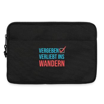 Wandern Klettern Statement Bergwanderung Wanderer - Laptoptasche 13" - Schwarz - Vorne
