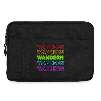 Wandern Natur Spruch Naturliebhaber Bergwanderung - Laptoptasche 13" - Schwarz - Vorne